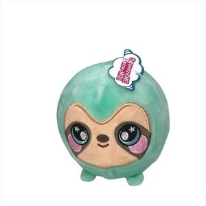 Squeezamals Samantha Sloth Green Plush -NWT
